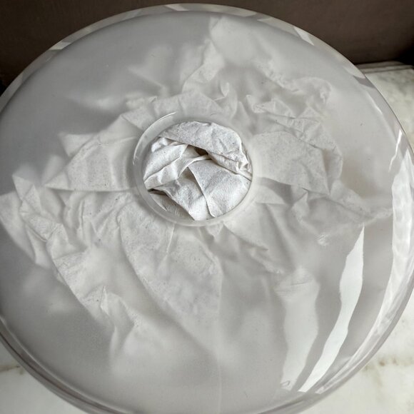 Christofle JARDIN D’EDEN 71 11 040 08 Clear Crystal Lampshade New in Box - Picture 3 of 11